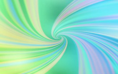 Açık mavi, eğri çizgileri olan yeşil vektör şablonu. Basit ve eğik renkte renkli bir tasvir. Marka kitabı için şık bir desen.