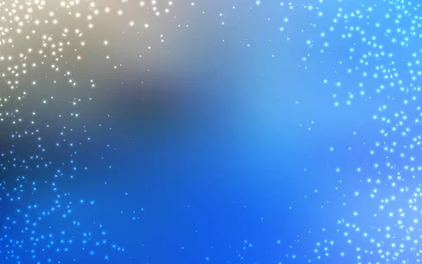 Patrón Vectorial Azul Claro Con Estrellas Del Cielo Nocturno Ilustración — Archivo Imágenes Vectoriales