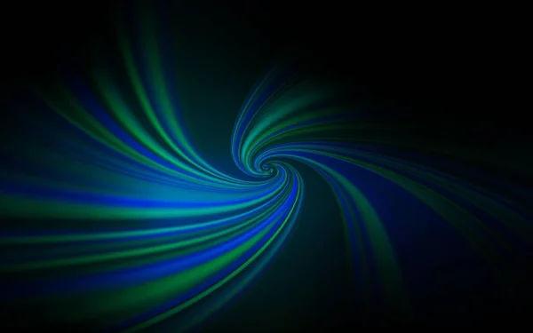 Fond Vectoriel Bleu Foncé Avec Des Lignes Courbes Échantillon Géométrique — Image vectorielle