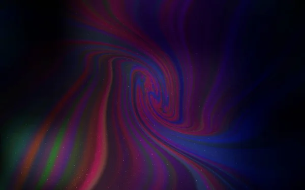 Donkerpaars Roze Vectorpatroon Met Nachtelijke Sterren Ruimtesterren Wazig Abstracte Achtergrond — Stockvector