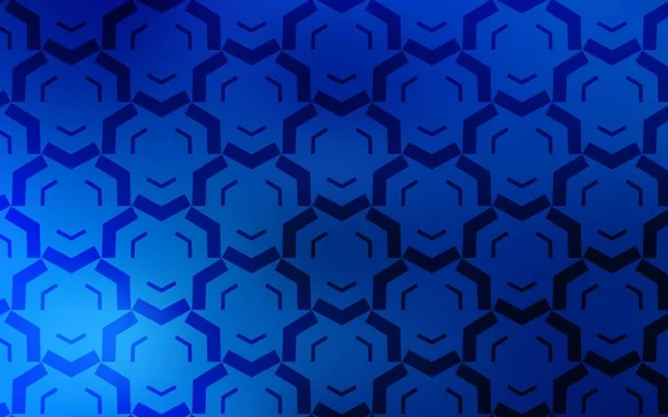 Modèle Vectoriel Bleu Clair Avec Lignes Courbes Illustration Colorée Flambant — Image vectorielle