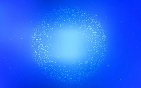 Light Blue Vector Texture Milky Way Stars Shining Colored Illustration — Stock Vector