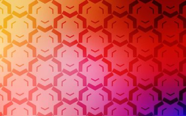 Açık Kırmızı, kıvrımlı çizgileri olan sarı vektör arkaplan. Yaratıcı illüstrasyon, yarım tonlu ve eğimli. Tasarımınız için tamamen yeni bir şablon.