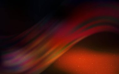 Samanyolu yıldızlı koyu turuncu vektör dokusu. Renkli kozmik yıldızlı soyut çizimler. Astronomi web siteleri için desen.