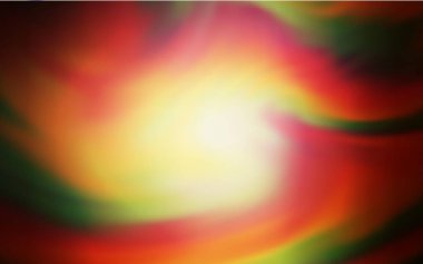 Koyu turuncu vektör parlak deseni bulanıklaştırdı. Soyut ve gradyan renkte renkli çizimler. Marka kitabı için zarif bir arkaplan.