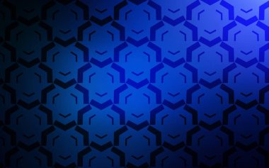 Bükülmüş çizgileri olan koyu mavi vektör arkaplan. Basit ve eğik renkte renkli bir tasvir. Reklamınız, broşürleriniz, broşürleriniz için yeni bir doku..