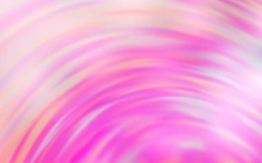 Eğri çizgileri olan açık pembe vektör arkaplan. Basit bir şekilde parlak renkli bir illüstrasyon. Tasarımınız için renkli dalga deseni.