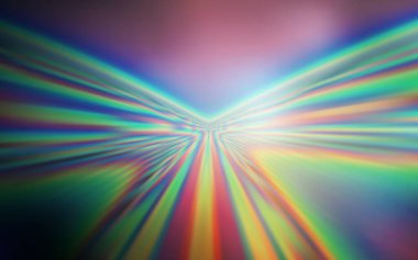 Açık mavi, eğri çizgileri olan kırmızı vektör düzeni. Soyut ve gradyan renkte renkli çizimler. Tasarımınız için tamamen yeni bir şablon.