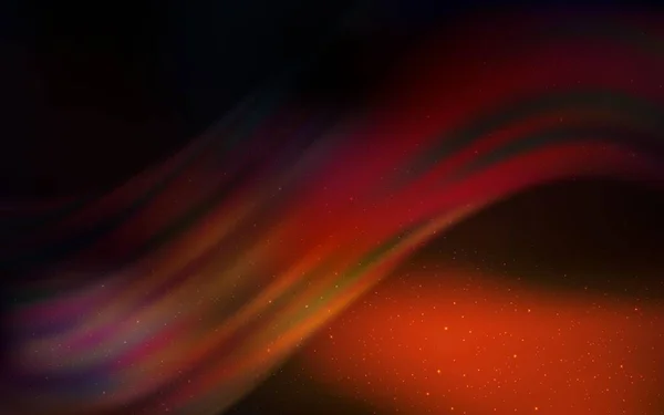 Samanyolu Yıldızlı Koyu Turuncu Vektör Dokusu Renkli Kozmik Yıldızlı Soyut — Stok Vektör