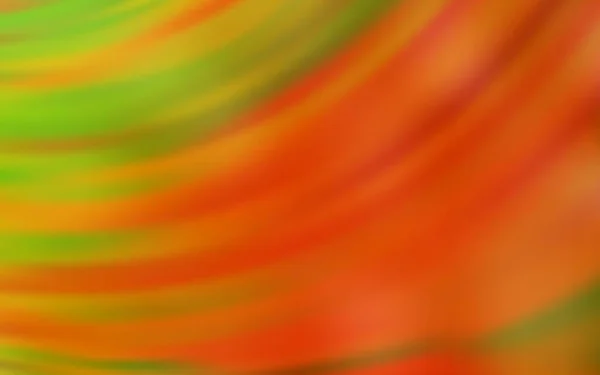 Sfondo Vettoriale Arancione Chiaro Con Linee Curve Illustrazione Brillante Colorato — Vettoriale Stock