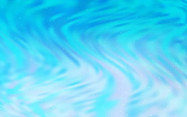 Modèle Vectoriel Bleu Clair Avec Étoiles Spatiales Étoiles Espace Sur — Image vectorielle