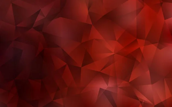 Dunkelrote Vektordreieck Mosaiktextur Geometrische Illustration Origami Stil Mit Farbverlauf Dreieckige — Stockvektor