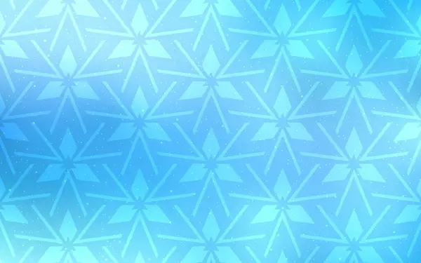 Modèle Vectoriel Bleu Clair Avec Cristaux Triangles Illustration Abstraite Moderne — Image vectorielle