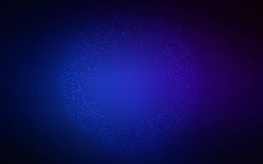 Kozmik yıldızlı koyu mavi vektör düzeni. Parlak astronomik yıldızlı parlak renkli çizimler. Astroloji web siteleri için desen.
