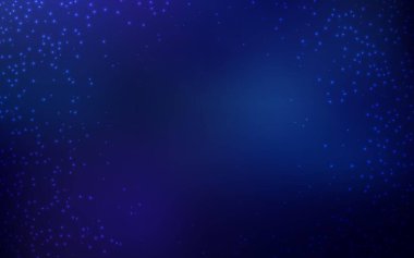 Gece gökyüzü yıldızlı koyu mavi vektör deseni. Büyük Ayı yıldızlı modern soyut illüstrasyon. Reklamınız, posteriniz, afişiniz için en iyi tasarım.
