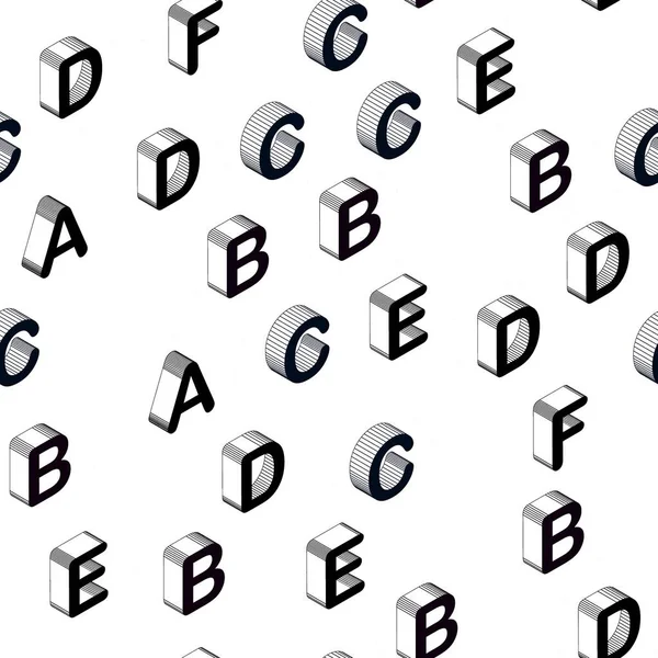 Bleu Foncé Vecteur Jaune Mise Page Transparente Avec Alphabet Latin — Image vectorielle