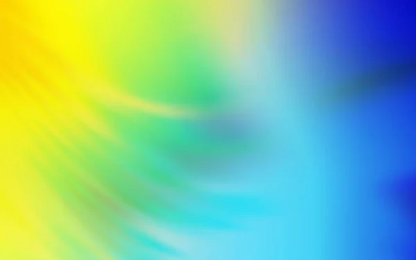Cahaya Biru Vektor Kuning Kabur Templat Cerah Ilustrasi Berwarna Dalam - Stok Vektor