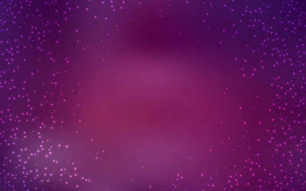 Patrón Vectorial Rosa Oscuro Con Estrellas Del Cielo Nocturno Ilustración — Vector de stock