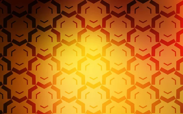 Textura Vectorial Naranja Claro Con Líneas Dobladas Ilustración Creativa Estilo — Vector de stock