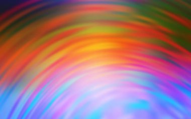 Eğri çizgileri olan ışık çokrenkli vektör şablonu. Renkli çizgileri ve şekilleri olan bir örnek. Cep telefonu ekranları için şablon.