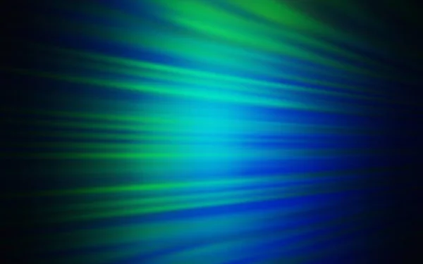 Azul Oscuro Diseño Vector Verde Con Líneas Planas Diseño Decorativo — Vector de stock