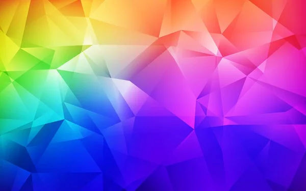 Temná Vícebarevná Šablona Vektorového Gradientu Trojúhelníků Moderní Abstraktní Ilustrace Trojúhelníky — Stockový vektor