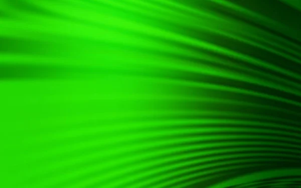 Шаблон Светло Зелёного Вектора Изогнутыми Линиями Совершенно Новая Красочная Иллюстрация — стоковый вектор