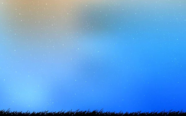 Световая Векторная Раскладка Космическими Звездами Блестящая Абстрактная Иллюстрация Красочными Космическими — стоковый вектор
