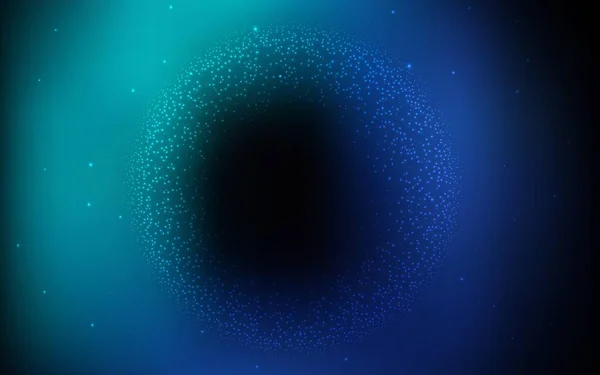 Dark Blue Vektorové Pozadí Hvězdami Galaxie Zářící Barevná Ilustrace Jasnými — Stockový vektor