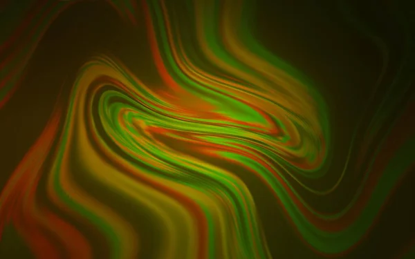 Vert Foncé Vecteur Jaune Mise Page Abstraite Floue Illustration Colorée — Image vectorielle