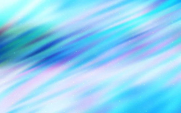 Ljus Blå Vektor Bakgrund Med Galax Stjärnor Glänsande Färgad Illustration — Stock vektor