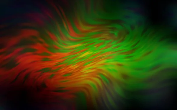 Темно Зелений Червоний Вектор Розмитий Кольоровий Візерунок Сучасна Абстрактна Ілюстрація — стоковий вектор