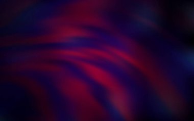 Eğri çizgileri olan koyu mor vektör arkaplan. Renkli çizgileri ve şekilleri olan bir örnek. Tasarımınız için tamamen yeni bir şablon.