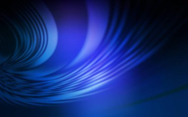 Eğri çizgileri olan koyu mavi vektör arkaplan. Soyut ve gradyan biçiminde geometrik çizim. Reklamlarınız, posterleriniz, afişleriniz için yepyeni bir tasarım..