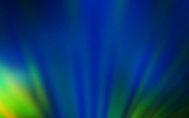 Koyu mavi, parlak çizgili yeşil vektör arkaplan. Keskin çizgili parlak renkli çizimler. Reklam, kitapçıklar, broşürler için desen.