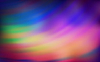 Bükülmüş çizgileri olan ışık çok renkli vektör arkaplanı. Çağdaş gradyan soyut çizgileri olan çizimler. Cep telefonu ekranları için şablon.