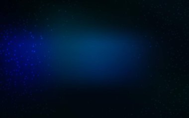 Galaksi yıldızlı koyu mavi vektör arkaplan. Bulanık dekoratif tasarım galaksi yıldızlarıyla basit bir stilde. İş ilanınız için akıllı tasarım.