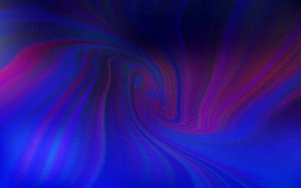 Светло Розовый Синий Векторный Узор Ночными Звездами Неба Блестящая Абстрактная — стоковый вектор
