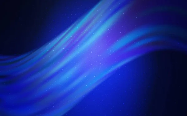 Hellblaue Vektorschablone Mit Raumsternen Glitzernde Abstrakte Illustration Mit Farbenfrohen Kosmischen — Stockvektor