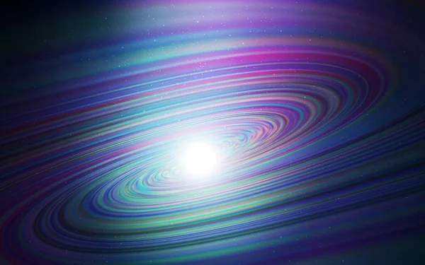 Dark Pink Blue Vector Background Galaxy Stars Glitter Abstract Illustration — Stock Vector