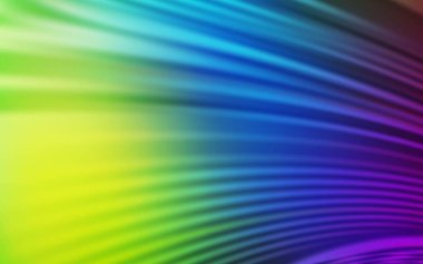 Çizgileri olan ışık çok renkli vektör arkaplanı. Soyut ve gradyan biçiminde geometrik çizim. Markan için yeni kompozisyon.