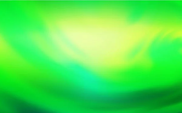 Modèle Lumineux Flou Vecteur Vert Clair Nouvelle Illustration Colorée Dans — Image vectorielle