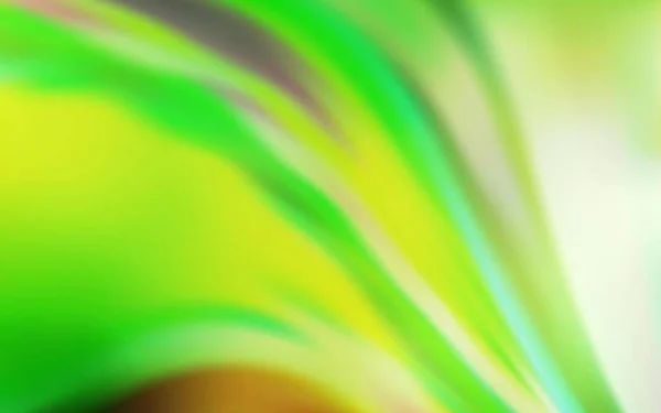 Hellgrüner Gelber Vektor Verschwimmt Helle Textur Eine Elegante Helle Illustration — Stockvektor