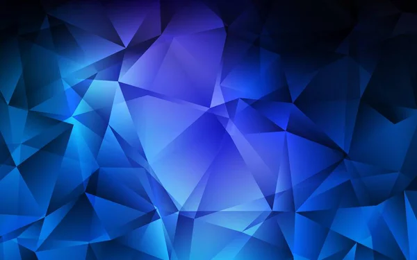 Couvercle Vectoriel Bleu Foncé Style Polygonal Illustration Abstraite Moderne Avec — Image vectorielle