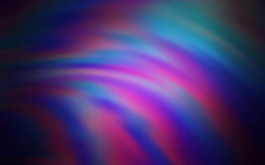 Koyu mor, eğri çizgileri olan pembe vektör düzeni. Soyut ve gradyan biçiminde geometrik çizim. İş tasarımınız için soyut biçim.