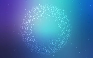 Açık pembe, Samanyolu yıldızlı mavi vektör dokusu. Renkli kozmik yıldızlı soyut çizimler. Fütürist reklamlar ve kitapçıklar için şablon.