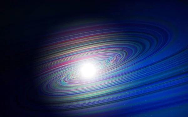 Dunkelblaue Vektorvorlage Mit Raumsternen Leuchtend Farbige Illustration Mit Hellen Astronomischen — Stockvektor
