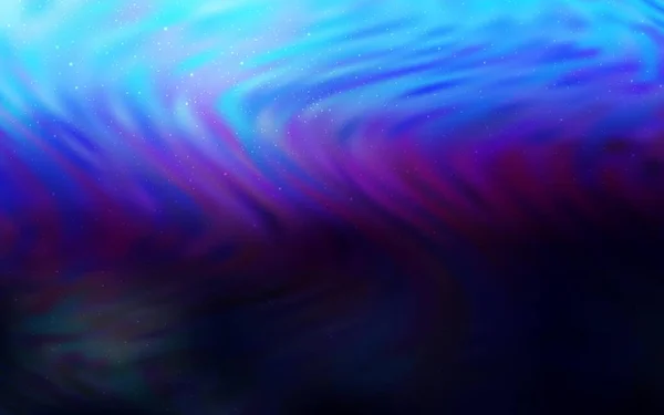 Dark Pink Blue Vector Texture Milky Way Stars Blurred Decorative — Stock Vector