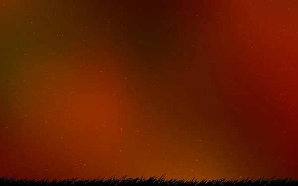 Темний Зелений Червоний Векторний Макет Космічними Зірками Космічні Зорі Розмитому — стоковий вектор
