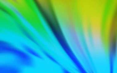 Açık mavi, yeşil vektör parlak soyut düzen. Görüntü stili ve gradyanı olan yeni renkli çizimler. Tasarımının yeni yolu.